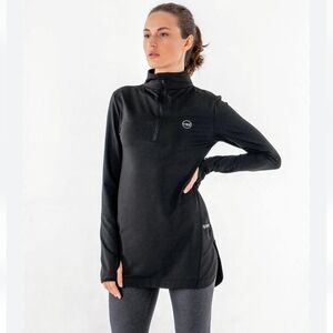 Veil Spark Jacket‎ Half Zip Womens 2XL Black Pullover Athletic Modest Tunic NEW